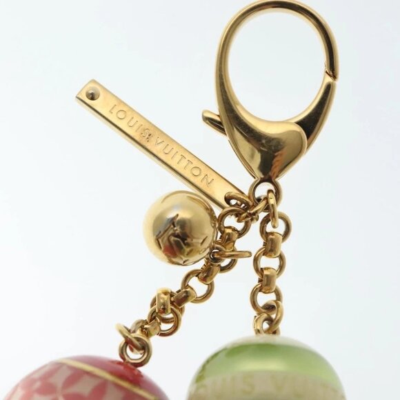 LOUIS VUITTON Bijoux Sac Mini Lin Croisette Charm Gold M95506 LV Auth 134900 - Picture 8 of 9